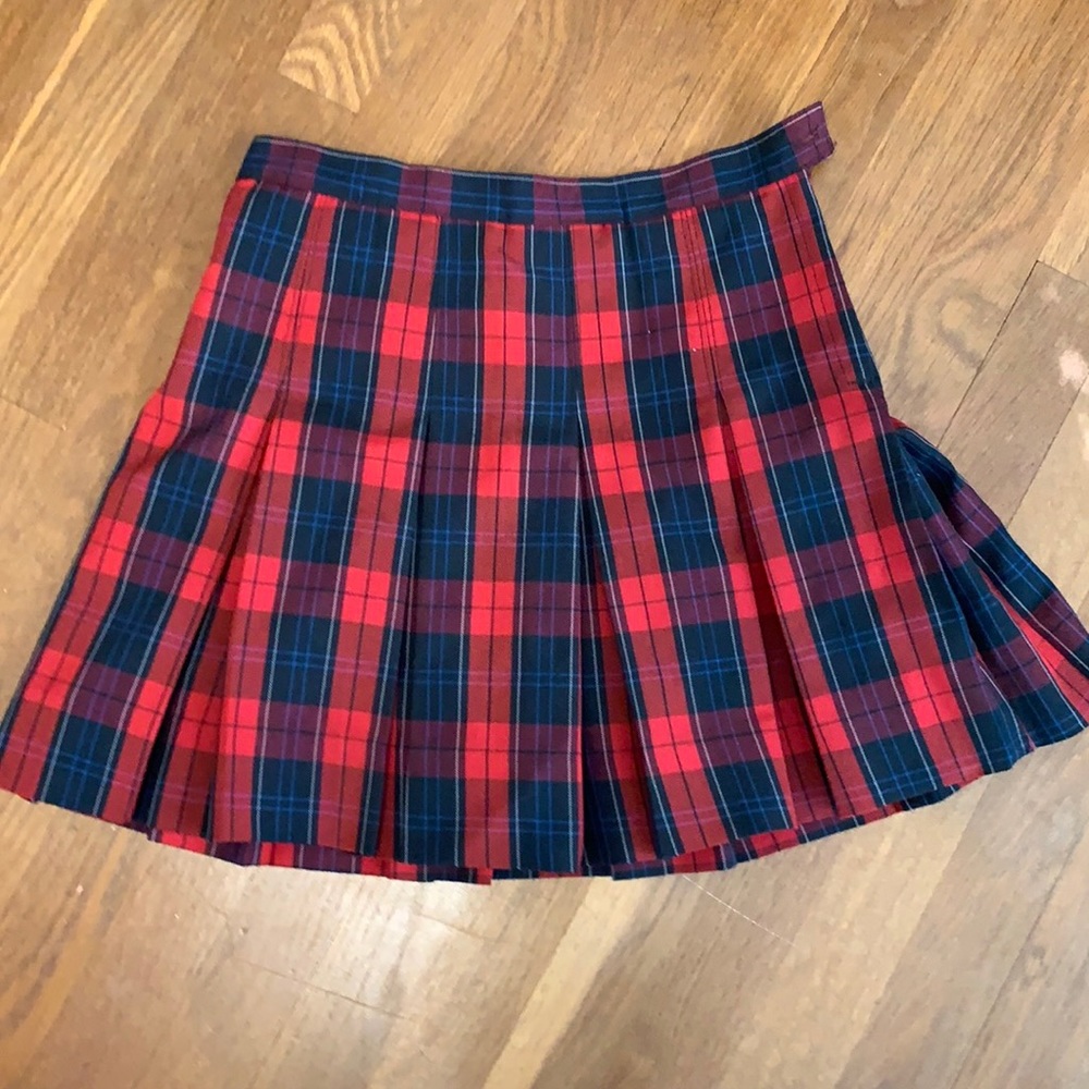 Plaid uniform skirts